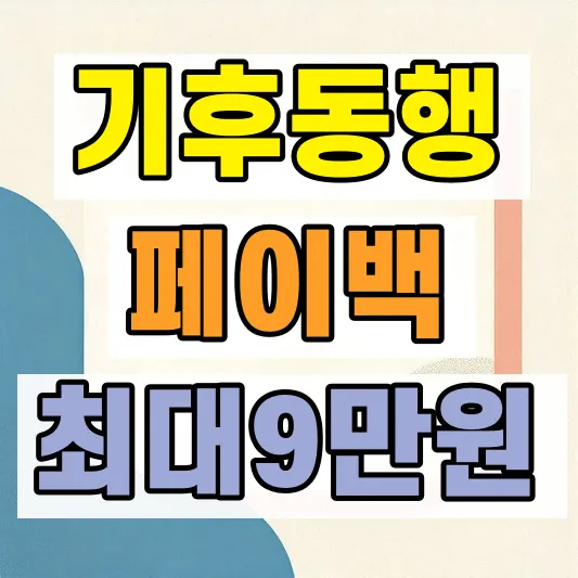 기후동행카드 K패스 혜택 비교